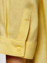 Блузка вискозная с рукавом-трансформером 3/4 oodji для женщины (желтый), 11403189-3B/26346/5200N