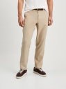Брюки классические из смесового льна oodji для Мужчины (бежевый), 2L150211M-5/50941/3300N