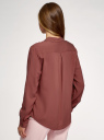 Блузка базовая из вискозы oodji для женщины (красный), 11411136B/26346/4901N