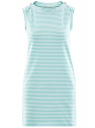 Платье из ткани пике oodji для женщины (синий), 14005074-1B/46149/7010S