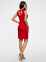 Платье с кружевной отделкой по горловине oodji для женщины (красный), 24015001-1/33038/4500N