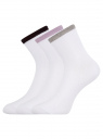 Комплект из трех пар носков oodji для женщины (разноцветный), 57102466T3/47469/19TEB
