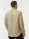 Рубашка хлопковая с длинным рукавом oodji для Мужчины (бежевый) Рубашка хлопковая с длинным рукавом oodji для Мужчины (бежевый), 3L330021M-1/52205/3320M