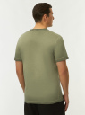 Футболка хлопковая прямого силуэта oodji для Мужчины (зеленый), 5L641001I-2/47631N/6600W