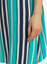 Платье вискозное без рукавов прямого силуэта oodji для Женщины (синий), 11911043-3/49974N/7573S