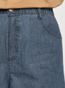 Шорты джинсовые свободного кроя oodji для Женщины (синий), 12807107/51288/7500W