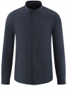 Рубашка приталенная с воротником-стойкой oodji для мужчины (синий), 3B140004M/34146N/7900N