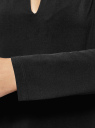 Трикотажная блузка oodji для женщины (черный), 21301390/43121/2900N