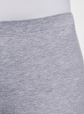 Бриджи трикотажные базовые oodji для женщины (серый), 18700055/46159/2000M