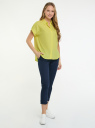 Рубашка прямого силуэта с коротким рукавом oodji для Женщины (желтый), 13L11021-2/50930N/5200N