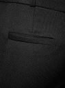 Брюки из фактурной ткани с ремнем oodji для женщины (черный), 21714019-3/46742/2900N