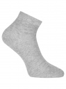 Комплект из трех пар укороченных носков oodji для женщины (серый), 57102418T3/47469/66