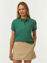 Поло базовое из хлопка oodji для Женщины (зеленый) Поло базовое из хлопка oodji для Женщины (зеленый), 19301010B/46161/6E00N