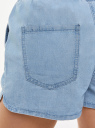 Шорты джинсовые на завязках oodji для Женщины (синий), 12807108/51288/7000W