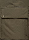 Парка с капюшоном и накладными карманами oodji для мужчины (зеленый), 1L412027M/46215N/6600N