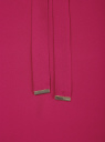 Блузка свободного силуэта с завязками oodji для Женщины (розовый), 21411094/36215/4700N