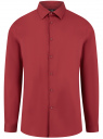 Рубашка базовая из хлопка oodji для мужчины (красный), 3B140009M/34146N/4901N