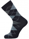 Комплект высоких носков (3 пары) oodji для мужчины (синий), 7B233001T3/47469/92