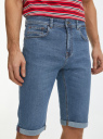 Шорты джинсовые с отворотами oodji для Мужчины (синий), 6L220018M/45068/7500W