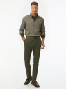 Брюки хлопковые зауженные oodji для Мужчины (зеленый) Брюки хлопковые зауженные oodji для Мужчины (зеленый), 2B150149M-1/39622N/6804N