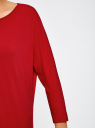 Платье свободного силуэта с рукавом "летучая мышь" oodji для женщины (красный), 24008311/46064/4500N