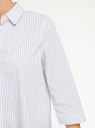 Рубашка свободного силуэта с асимметричным низом oodji для женщины (белый), 13K11002-4B/45202/1079S