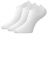 Комплект из трех пар укороченных носков oodji для женщины (белый), 57102433T3/47469/1000N