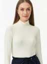 Водолазка базовая облегающая oodji для Женщины (белый) Водолазка базовая облегающая oodji для Женщины (белый), 15E11001-3B/45297/1201N