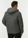 Куртка стеганая с капюшоном oodji для Мужчины (серый) Куртка стеганая с капюшоном oodji для Мужчины (серый), 1B112029M-1/51304/2502M