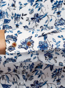 Блузка вискозная с декоративными завязками oodji для Женщины (белый), 11411118/24681/1279F