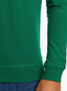 Свитшот базовый хлопковый oodji для Мужчины (зеленый), 5B113002M/46738N/6E01N
