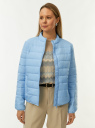 Куртка стеганая на молнии oodji для Женщины (синий), 18303013-2/50223/7000N
