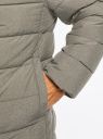 Куртка удлиненная с капюшоном oodji для Мужчины (зеленый), 1L113003M-1/50813/6800M