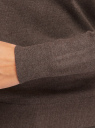 Свитер вязаный базовый oodji для женщины (коричневый), 74412005-5B/45647/3700M