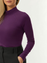 Водолазка базовая из хлопка oodji для Женщины (фиолетовый) Водолазка базовая из хлопка oodji для Женщины (фиолетовый), 15E17001/46147/8800N