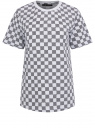 Футболка хлопковая прямого силуэта oodji для Женщины (серый), 14701117/47885N/1029C