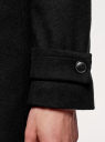 Пальто с потайным карманом для капюшона oodji для Мужчины (черный), 1L314008M/44412/2900N