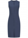 Платье облегающего силуэта с потайной молнией oodji для Женщина (синий), 12C02007B/42250/7902N