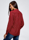 Блузка вискозная с завязками oodji для Женщины (красный), 11411168/47075N/4933G