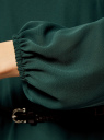 Платье из шифона с ремнем oodji для женщины (зеленый), 11900150-5B/32823/6900N