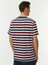 Футболка хлопковая в полоску oodji для Мужчины (синий) Футболка хлопковая в полоску oodji для Мужчины (синий), 5L641001I-67/46154/7512S