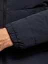 Куртка утепленная с капюшоном oodji для мужчины (синий), 1B112036M/49421N/7900N
