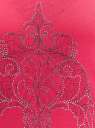 Платье макси с черепом из страз oodji для женщины (розовый), 14005134/45204/4D91P