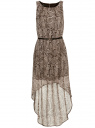 Платье с асимметричным низом oodji для женщины (серый), 21901109-3/17288/2520A