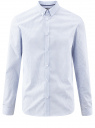 Рубашка принтованная из хлопка oodji для мужчины (синий), 3B110027M/19370N/1078G