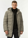 Куртка удлиненная с капюшоном oodji для Мужчины (зеленый) Куртка удлиненная с капюшоном oodji для Мужчины (зеленый), 1L113003M-1/50813/6800M