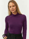 Водолазка базовая из хлопка oodji для Женщины (фиолетовый) Водолазка базовая из хлопка oodji для Женщины (фиолетовый), 15E17001/46147/8800N