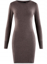 Платье вязаное базовое oodji для Женщины (коричневый), 73912217-2B/33506/3900M