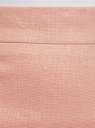 Юбка прямая льняная oodji для женщины (розовый), 21601254-9B/16009/4B00N