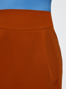 Юбка короткая с карманами oodji для женщины (коричневый), 11605056-3B/18600/3100N